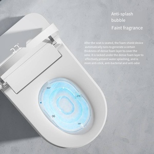 <strong>White</strong> Elongated Floor Mounted Intelligent Auto <strong>Seat</strong> Smart <strong>Toilet</strong> Heated <strong>Seat</strong> Remote Included High Quality Ceramic Bathroom WC - Product Image 3