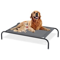 Lit de couchage pour animaux de compagnie pliable, portable, imperméable, respirant, léger, en maille, surélevé, pour l'intérieur et l'extérieur