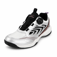 Chaussures professionnelles de badminton, tennis et pickleball, unisexes, respirantes, avec fermoir pivotant, résistantes aux chocs, chaussures d'entraînement, taille 36-45