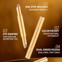 Crayon fard à paupières double embout haute pigmentation longue tenue, deux tons scintillants, illuminateur, 3 couleurs, maquillage des yeux, marque privée