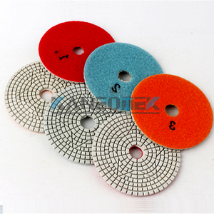 KANEOTEK bantalan pemoles berlian basah <span class=keywords><strong>3</strong></span> langkah, 4 inci untuk permukaan kasar batu granit - Product Image 6