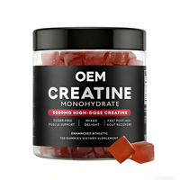 Gommes de créatine monohydrate (dose personnalisable) pour adultes, hommes et femmes |   Fournit de l'énergie pour la croissance musculaire |   Complément pré-entraînement