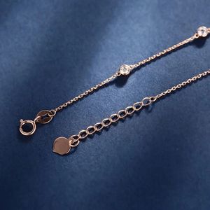 Pulseras de Cadena Fina con Diamantes Naturales Redondos de Oro Puro de 18k, Diseño de Marca Famosa Xinfly, Personalizadas y Modernas - Product Image 5