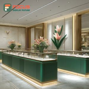 Fabricant de vitrines de présentation de bijoux sur mesure, cadre métallique, comptoir de centre commercial, vitrine en verre - Product Image 1