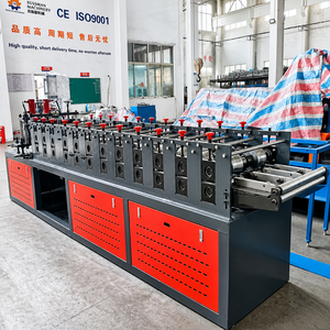 Machine de profilage à froid 2-en-<span class=keywords><strong>1</strong></span> pour panneaux de toiture australiens de 0,4-0,8 mm, pour la construction de charpentes de plafond et la fabrication de canaux Omega et de barres de toiture/plafond - Product Image 3
