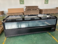 Vitrine Réfrigérée Commerciale Kenkuhl OEM/ODM pour Supermarché, Congélateur Îlot en Gros pour Aliments Surgelés