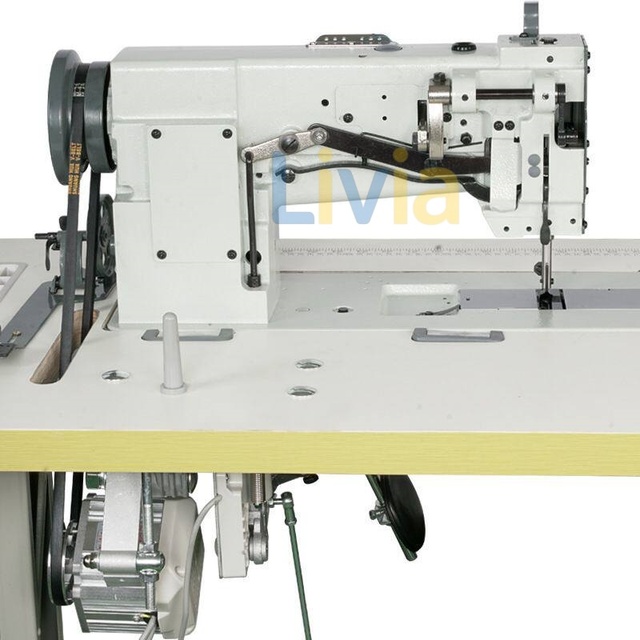 Single Needle Heavy Duty Leather Sofa Making Triple Feed Thick Material Walking Foot Industrial Sewing Machine