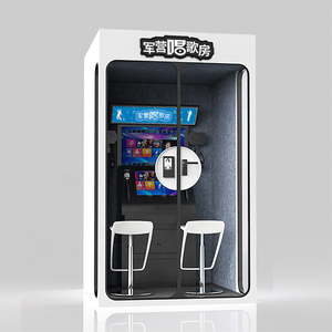 Kiosques de karaoké de studio professionnel Distributeurs automatiques intelligents Mini écran tactile Télécharger <span class=keywords><strong>MUSIQUE</strong></span> Vidéo Songs Booth pour immeuble de bureaux - Product Image 1