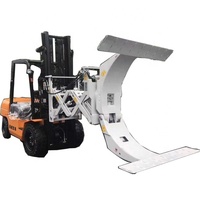 Nouvelle pince à pneus hydraulique à bras coulissant pour chariot élévateur, capacité 3 tonnes, avec roulement à rouleaux pour la manutention industrielle des pneus et des roues