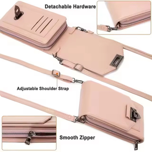Borsa per cellulare con <span class=keywords><strong>tracolla</strong></span> <span class=keywords><strong>a</strong></span> <span class=keywords><strong>tracolla</strong></span> porta carte moda per donna impermeabile custodia per telefono - Product Image 5