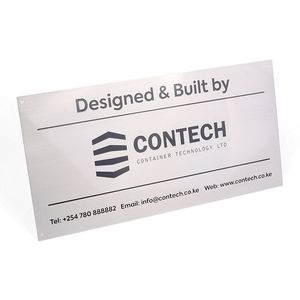 Letrero de Aluminio Metálico Grabado Personalizado con Impresión Tipográfica, Color Personalizado, 4 Orificios para Tornillos, 10x20cm, Suministro Directo de Fábrica - Product Image 4