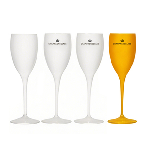 Custom Logo 180ml Wine Glass <strong>champagne</strong> Glass White <strong>champagne</strong> <strong>Flutes</strong> Wine Cup Goblet Plastic Glasses For Bar Drinks - Product Image 1