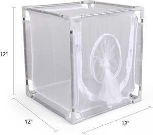 Ultra ince örgü açık böcek teraryum lüks tırtıl gözlem için katlanabilir böcek yetiştirme kafes - Product Image 2