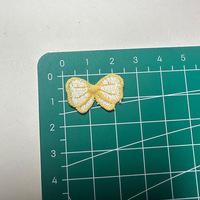 Patchs en tissu brodés à coudre DIY écologiques - Nœuds pour bandeaux et pinces à cheveux pour vêtements tricotés mignons