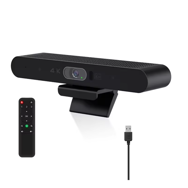 Factory 4K HD Webcam AI Tracking Webcam Cover Laptop Video Conference Camera with Remote Control for Interactive Whiteboard
