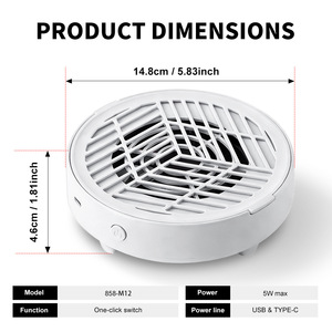 Factory Directly Sale <b>Mini</b> Nail Dust Collector Portable Desktop Nail Dust Vacuum Low Noise Nail <b>Drill</b> Dust Collector - Product Image 5