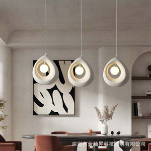 Lampe suspendue Wabi Sabi d'inspiration estivale pour restaurant, salle à manger, café, éclairage d'îlot de cuisine - Product Image 2