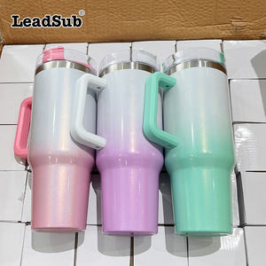 Vaso Térmico Personalizado con Logotipo, 40 oz, Blanco <span class=keywords><strong>para</strong></span> Sublimación, con Asa y Pajita, Acero Inoxidable, Aislado al Vacío, <span class=keywords><strong>para</strong></span> Café o Cerveza - Product Image 2