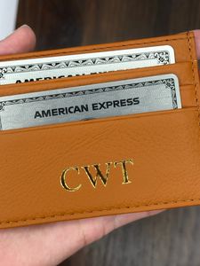 ที่ใส่บัตรเครดิตหลายสีซองหนังแท้บางละเอียดสั่งทำได้ตามต้องการ - Product Image 4