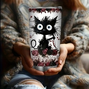 Nuevo Vaso Portátil de 20oz, Acero Inoxidable 304, Doble Capa, Aislamiento al Vacío, Personalizable con UV, Botella de Agua para Auto - Product Image 3