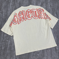 T-shirt 100% Coton Luxe Oversize Court Épais Manches Courtes Strass Logo Personnalisé Fournisseur en Gros T-shirt Homme