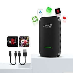 กล่องแปลงสัญญาณวิดีโอ USB Carplay AI Box 3 in 1 แบบไร้สาย รองรับ Android <span class=keywords><strong>12</strong></span> อุปกรณ์เชื่อมต่อรถยนต์ Carlinkit AI Box สำหรับรถยนต์ 98% - Product Image 1