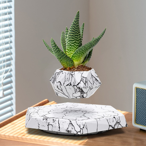 Maceta de Levitación Magnética de Estilo Nórdico, Maceta Flotante de Madera con Rotación Automática para Decoración de Hogar, Oficina o Escritorio, Regalo - Product Image 6