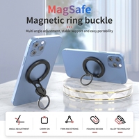 Support de téléphone portable universel pliable, design réglable en angle, magnétique, ABS + alliage d'aluminium, pour bureau