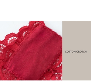 กางเกงในลูกไม้ผู้หญิงแบบ Thong เซ็กซี่เย้ายวน ลายพิเศษ โปร่งแสง เอวต่ำ - Product Image 6