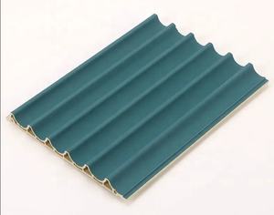 Directo de fábrica, suministro de decoración del hogar, Panel DE FONDO DE <span class=keywords><strong>Tv</strong></span> impermeable, paneles de pared de Pvc Wpc de grano de madera, <span class=keywords><strong>precio</strong></span> 160, placa de rejilla de arco interior - Product Image 3