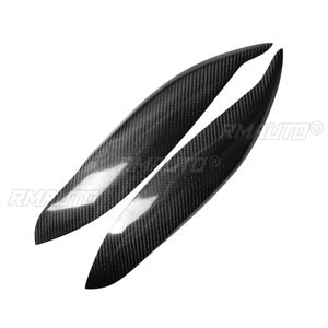 2 pièces de garnitures de phares en fibre de carbone pour Honda Civic 1999-2000, autocollants de voiture, garnitures de phares - Product Image 1