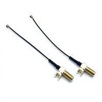 Câble d'extension coaxial IPX UFL MHF4, adaptateur RF SMA femelle à angle droit, mini 1,13 mm, 50 ohms, antenne WiFi, queue de cochon avec montage sur circuit imprimé