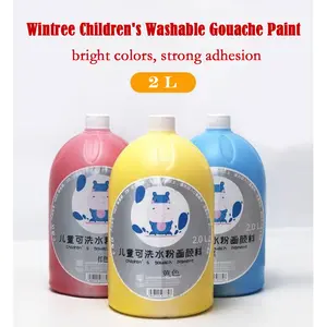 Wintree Non-Toxic Washable Tempera Paint for Kids Finger Painting Hobby Painters