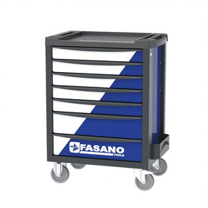 Fasano Tools 7 Drawer Tool Cart With Wheels For <b>Workshop</b> <b>Storage</b> - Product Image 2
