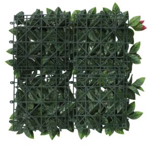 Panel de césped artificial Anti-UV ignífugo ecológico de alta calidad, estera de hojas de <span class=keywords><strong>laurel</strong></span> sintético, valla, pared de cobertura PE - Product Image 2