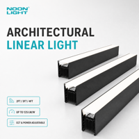 Luminaire suspendu linéaire LED TLE, CCT réglable, dimmable DALI, Ra>90, garantie 5 ans, connectable, en aluminium, pour bureau