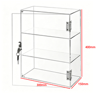 Vitrine d'exposition en acrylique transparente, moderne et simple, verrouillable, livraison rapide directe usine