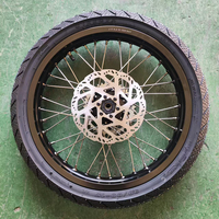 Ensemble de roues de 17 pouces pour Sur-Ron Light Bee X LBX Dirt Bike Pit Bike, pneus tout-terrain, assemblage complet, pièces de mise à niveau pour vélo électrique