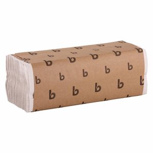 "12 Packs#Boardwalk#1-Ply#200 Sheets/Pack#11.44 X 10#White#<b>Disposable</b> <b>Towels</b>#C-Fold Hand <b>Towels</b>" - Product Image 5