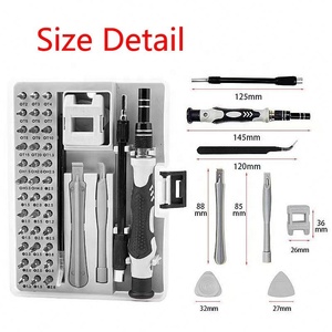 Juego de Destornilladores de Acero CRV 45 en 1, Herramienta Manual Combinada Cromada para Telecomunicaciones, Reparación de Relojes, Teléfonos Móviles y del Hogar - Product Image 3