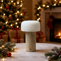 Lampe de table en marbre, style moderne et luxueux, avec accents en laiton, lumière LED pour chambre à coucher, chevet, salon, villa, hôtel, décoration, cadeau d'anniversaire