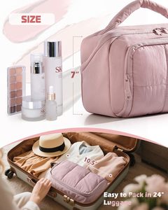 Bolsa <span class=keywords><strong>de</strong></span> Maquillaje Acolchada Ligera y Grande Personalizada, Organizador <span class=keywords><strong>de</strong></span> Maquillaje, Bolsa <span class=keywords><strong>de</strong></span> Cosméticos Tipo Nube, Bolsa <span class=keywords><strong>de</strong></span> Aseo <span class=keywords><strong>de</strong></span> <span class=keywords><strong>Viaje</strong></span> <span class=keywords><strong>para</strong></span> Mujer - Product Image 4