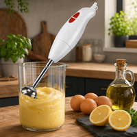 Mixeur plongeant électrique silencieux à bouton-poussoir, en plastique, pour écraser la glace, anti-fuite, sans BPA, pour usage domestique