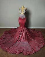 Robes de bal Ocstrade, brillantes, argentées et roses, avec des paillettes, des chaînes de strass, des robes de soirée maxi, robes de fête