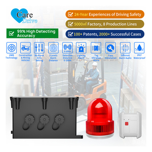 ระบบป้องกันการชน UWB ของ Alwaycare Industry พร้อมดีไซน์แบบพกพา ABS สำหรับการตรวจจับจุดบอดของคนเดินเท้า - Product Image 1