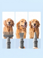 Sèche-cheveux pour animaux de compagnie, sèche-cheveux de toilettage pour chiens avec 3 buses, 2000W, ventilateur de toilettage pour animaux de compagnie avec vitesse et température du vent réglables