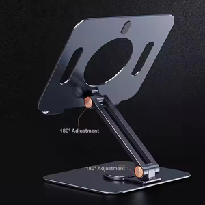 Aluminum Alloy 360 Degree Rotation Portable <strong>Desktop</strong> Laptop Stand Holder Cooling Feature Foldable Phone/ Tablet Bracket New - Product Image 2