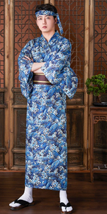 2025 Offre Spéciale hommes <span class=keywords><strong>japonais</strong></span> <span class=keywords><strong>traditionnel</strong></span> <span class=keywords><strong>Kimono</strong></span> Robe à manches longues Spa peignoir facile à porter Yukata vêtements de nuit - Product Image 2