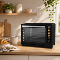 Four électrique de cuisson de grande capacité 48L avec écran tactile, contrôle intelligent, fonctions de cuisson multifonctions et affichage numérique des icônes