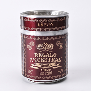 Etiquetas adhesivas de aluminio y metal dorado rojo de gama alta personalizadas, etiquetas para alimentos con <span class=keywords><strong>alcohol</strong></span> y vino en relieve, pegatinas de PVC para mascotas de fábrica - Product Image 1